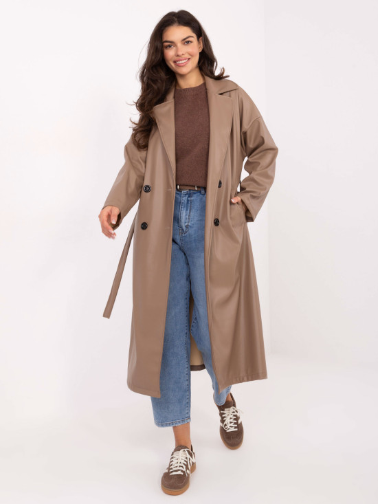 Jeans carrot blu a vita alta con cintura