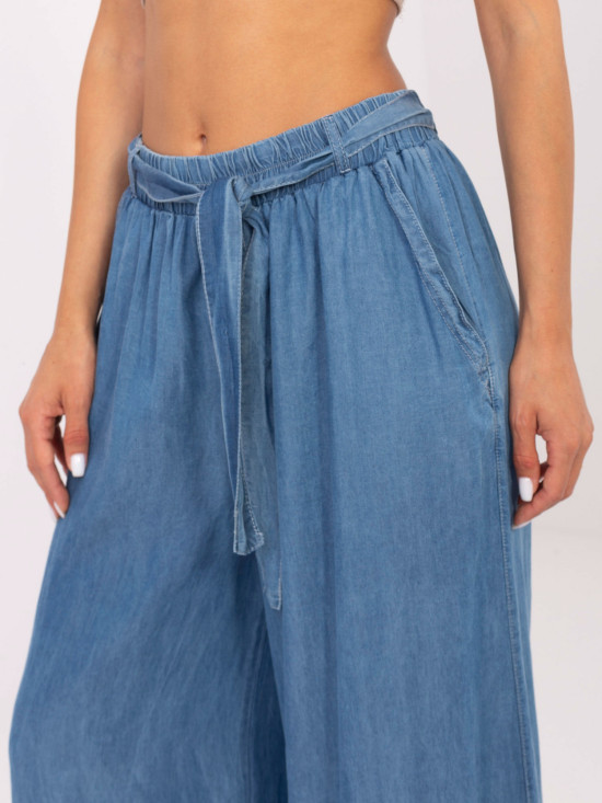 Pantaloni Palazzo Blu in Tencel