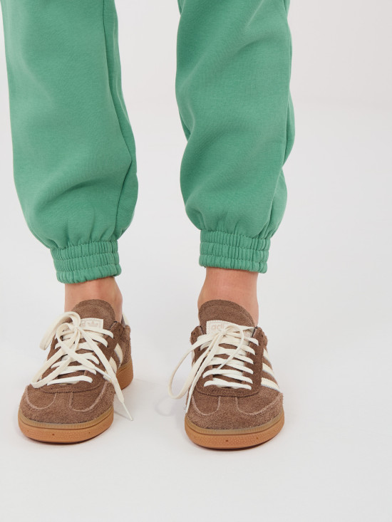 Pistacija trenirka hlače s visokim strukom