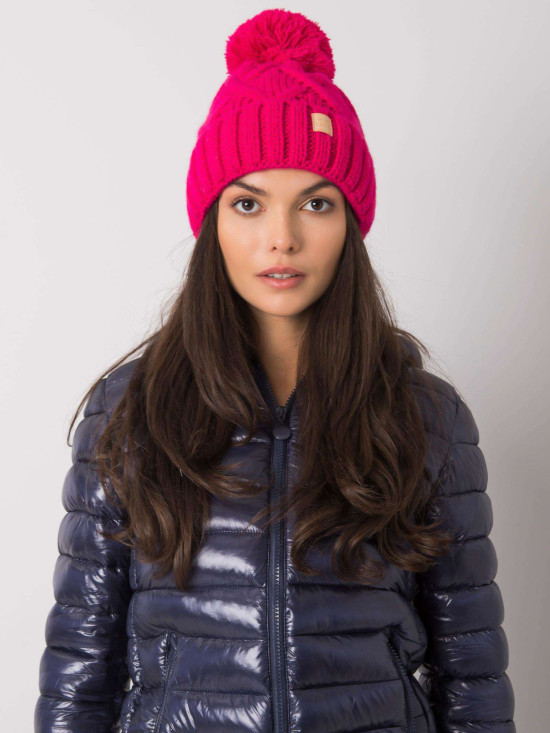 Cappello invernale rosa imbottito