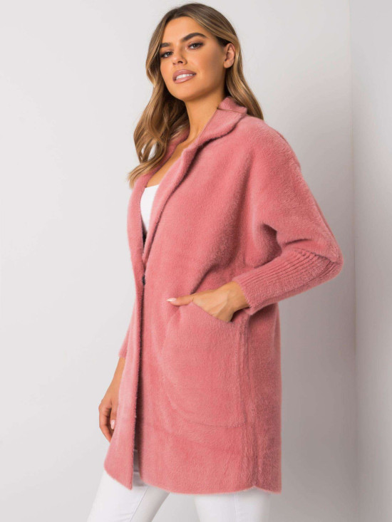 Cappotto rosa in alpaca Fluffy