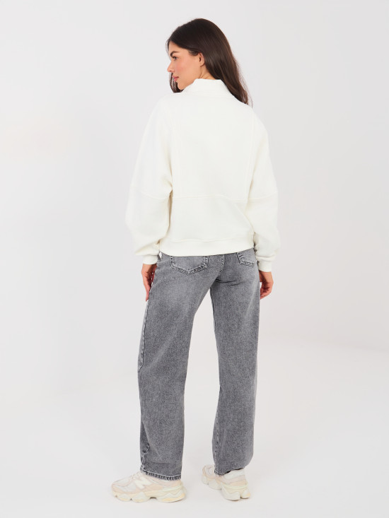 Jeans grigi balloon fit a vita alta