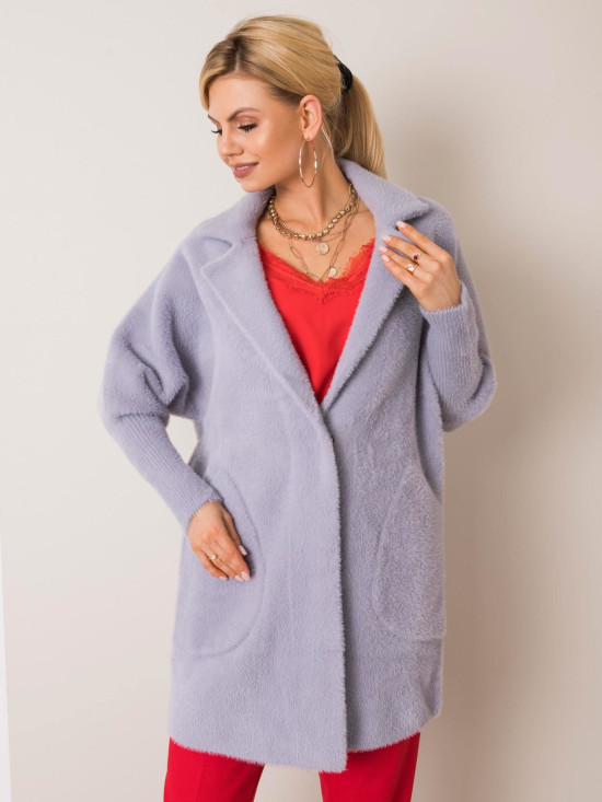 Cappotto grigio in alpaca Fluffy