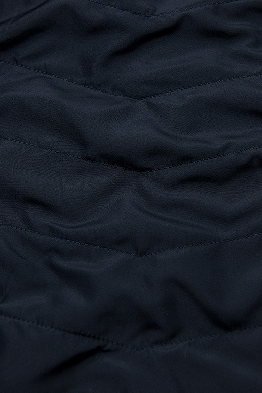 Parka con cappuccio removibile rossa/blu