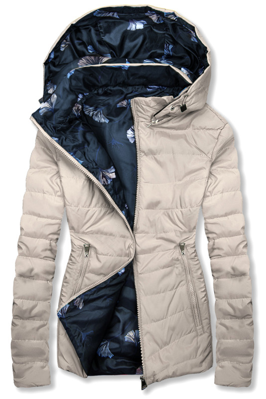 Giacca di transizione doppia faccia beige