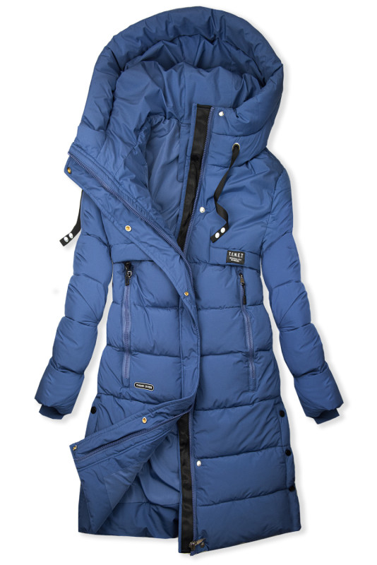 Giubbotto invernale blu con cappuccio WINTER