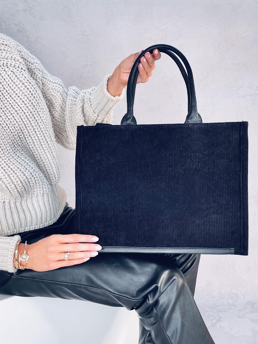 Borsa shopper da donna nera