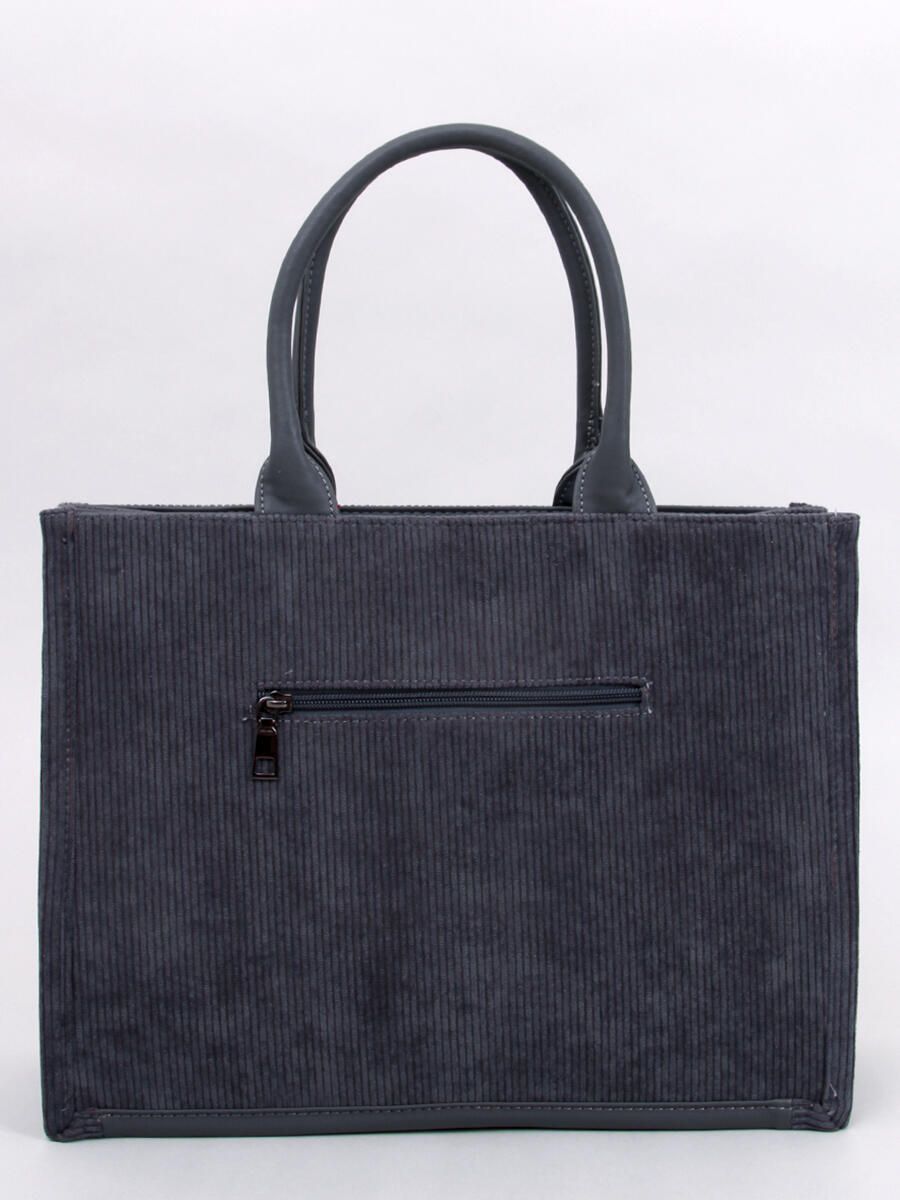 Borsa shopper da donna grigio scuro