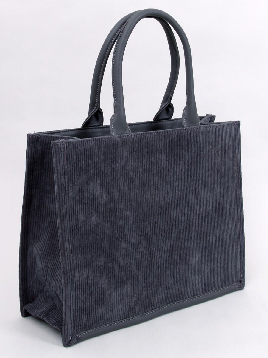 Borsa shopper da donna grigio scuro