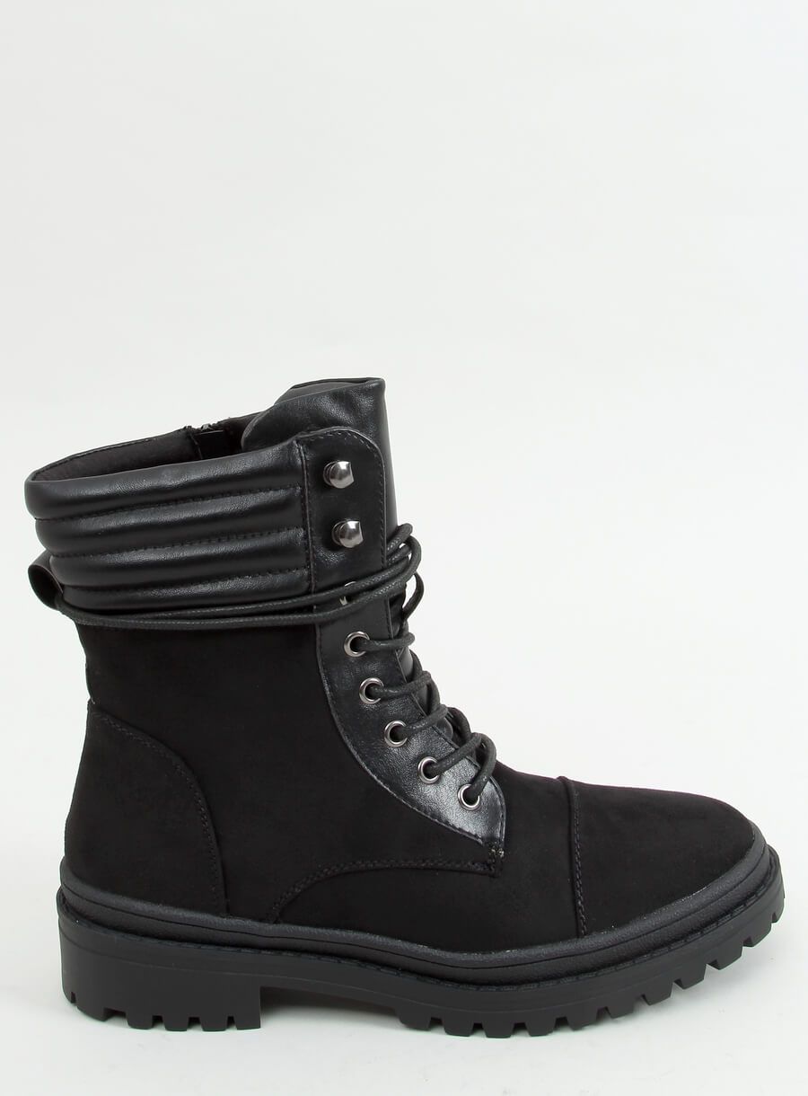 Scarpe stringate da donna nere