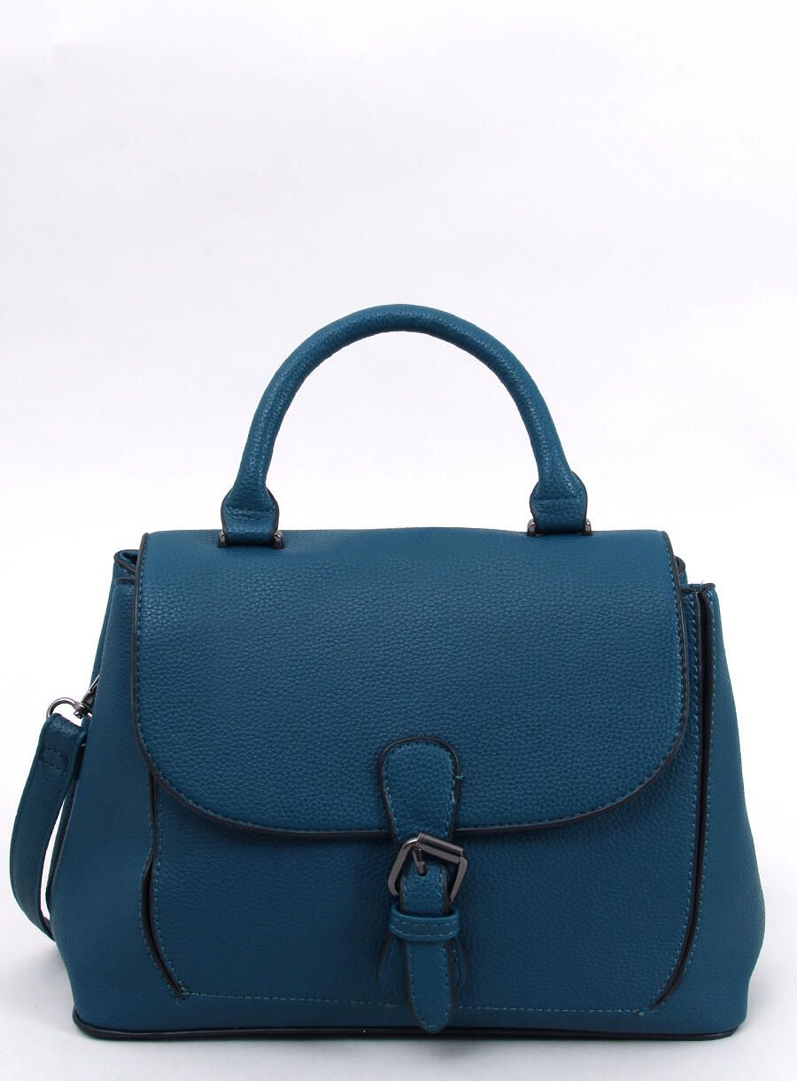 Borsa da donna con fibbia blu mare