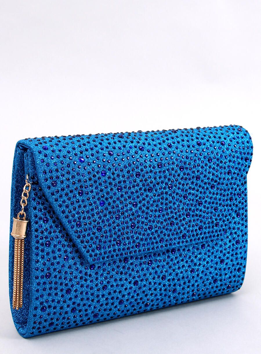 Borsa da donna blu reale lucida