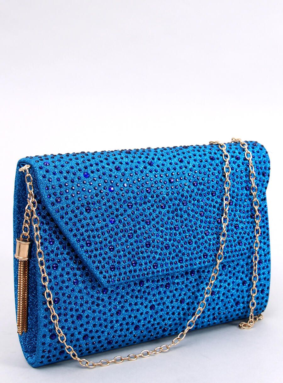 Borsa da donna blu reale lucida