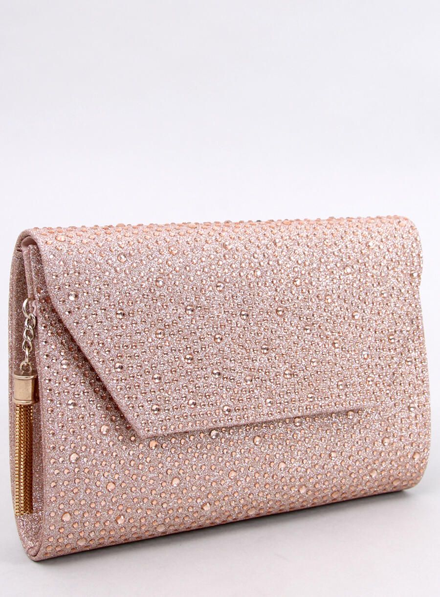 Borsa da donna rosa chiaro lucida