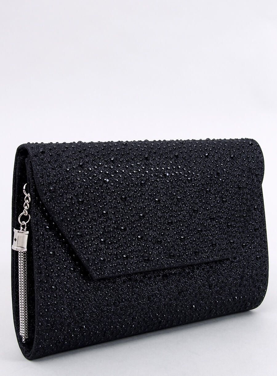 Borsa da donna nera lucida
