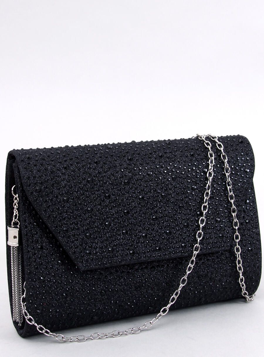 Borsa da donna nera lucida