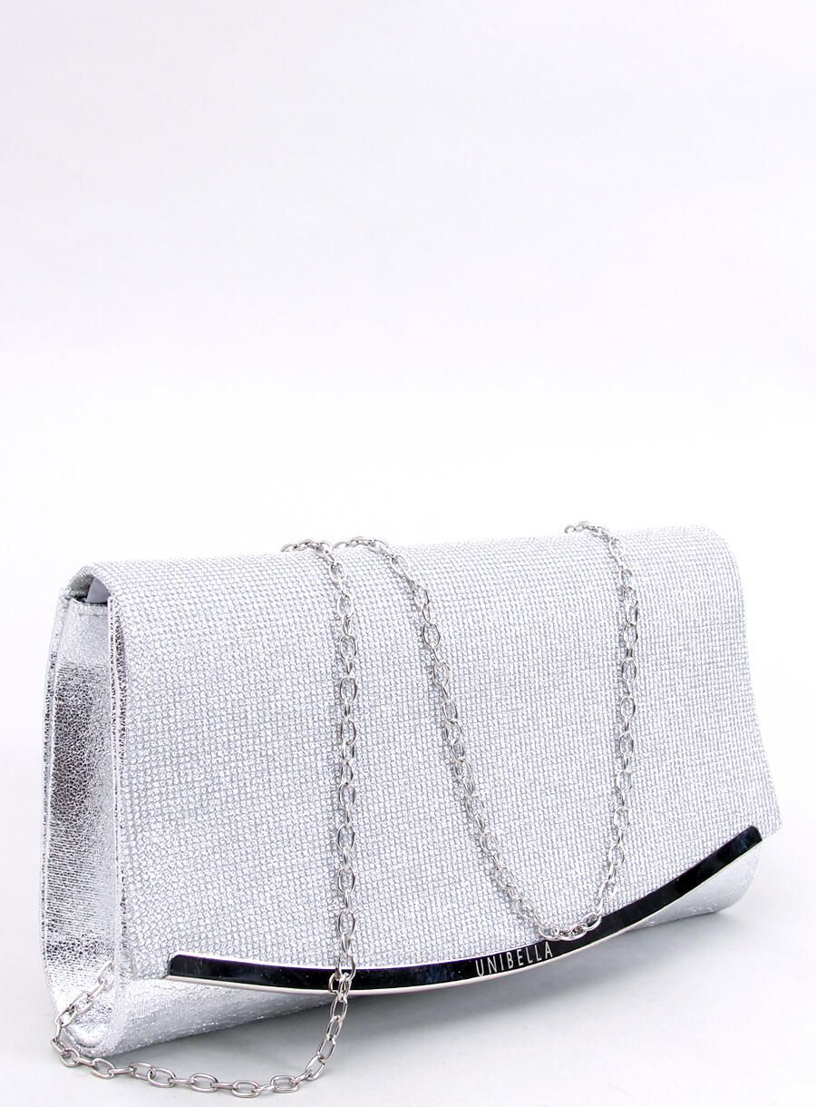 Elegante borsa decorata con zirconi argento