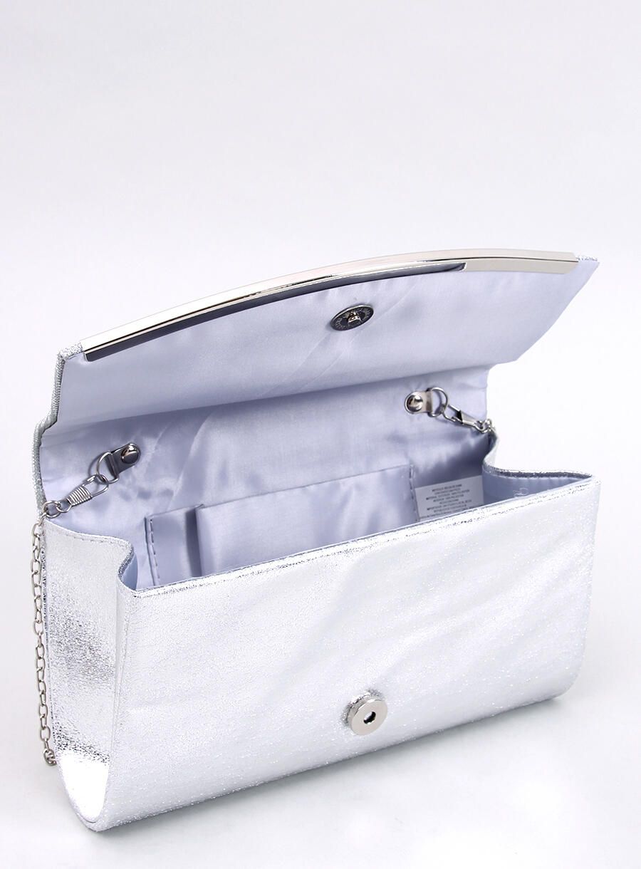 Elegante borsa decorata con zirconi argento