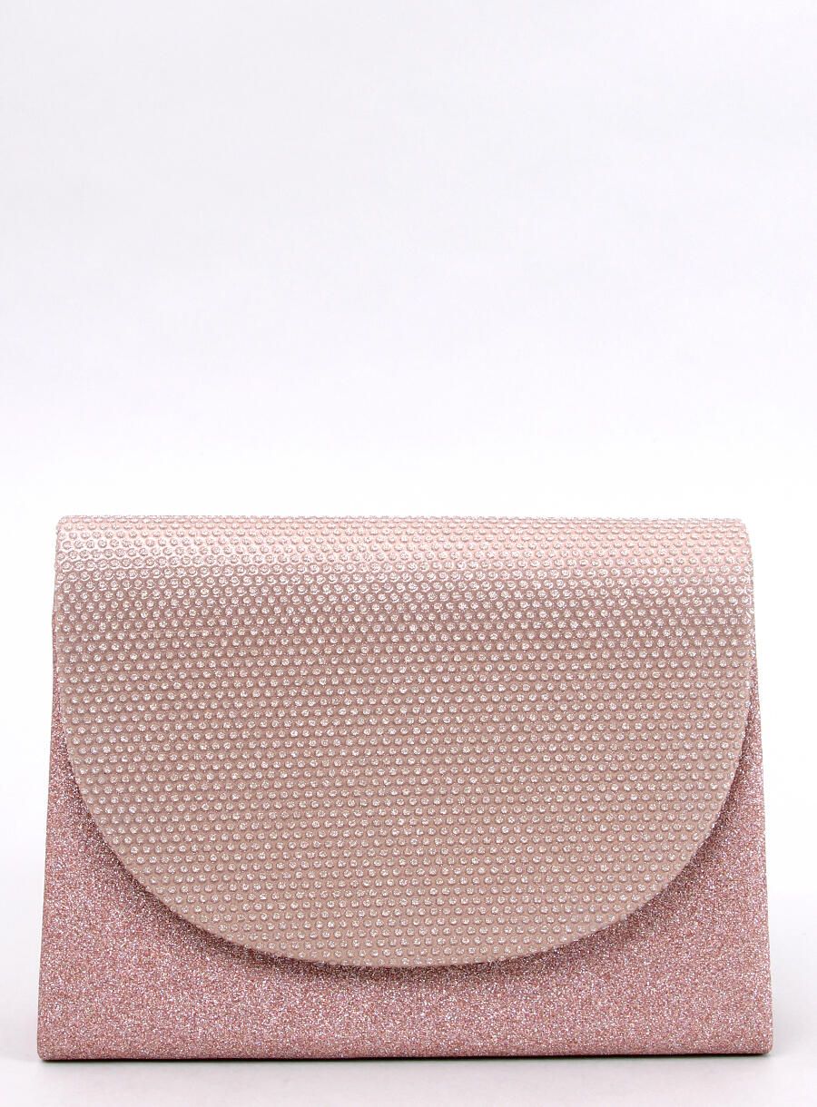 Borsa formale lucida rosa champagne