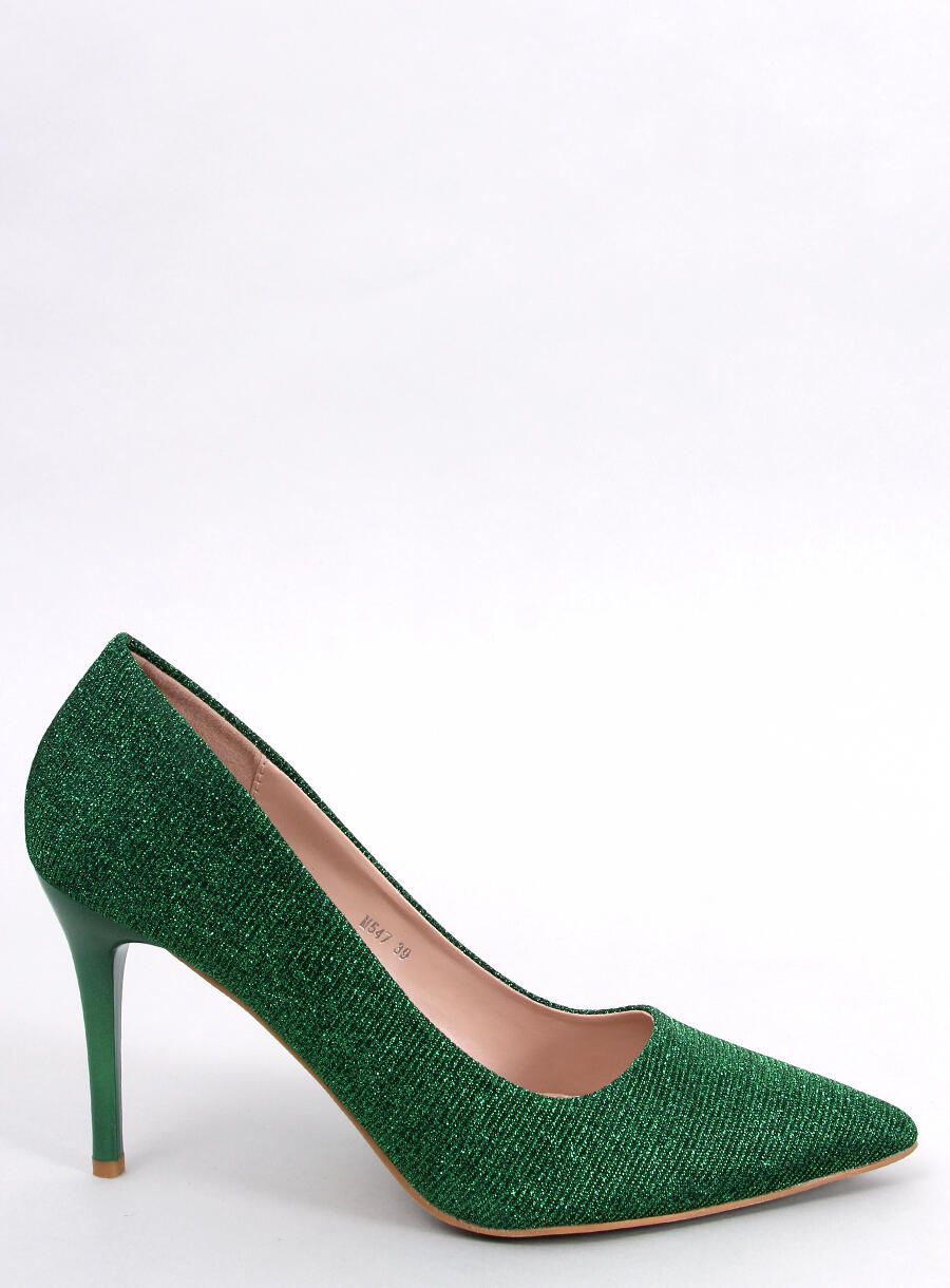 Décolleté verdi glitterate