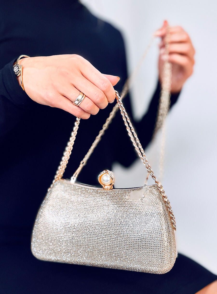 Borsa clutch oro
