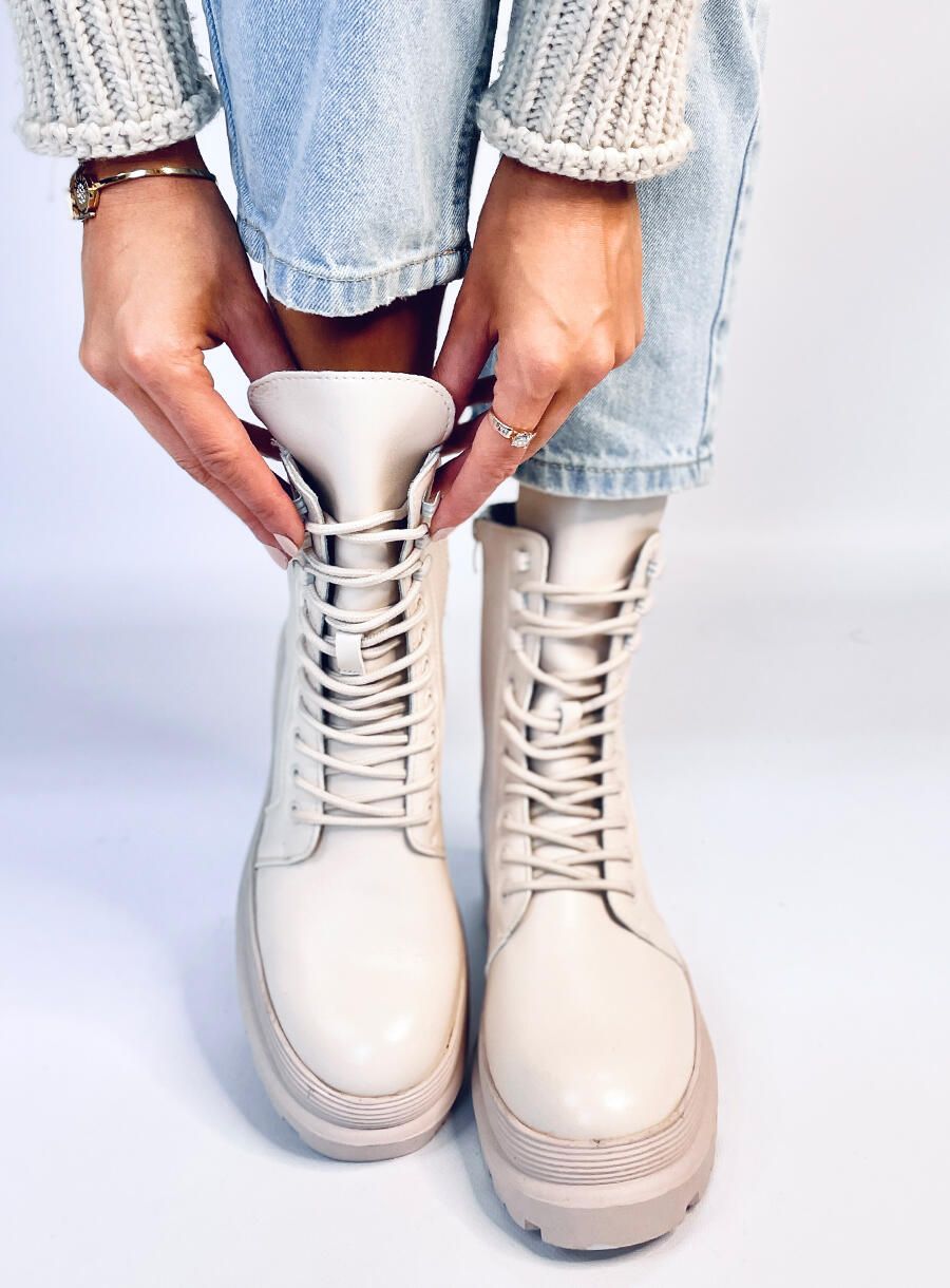 Scarpe con piattaforma INES beige