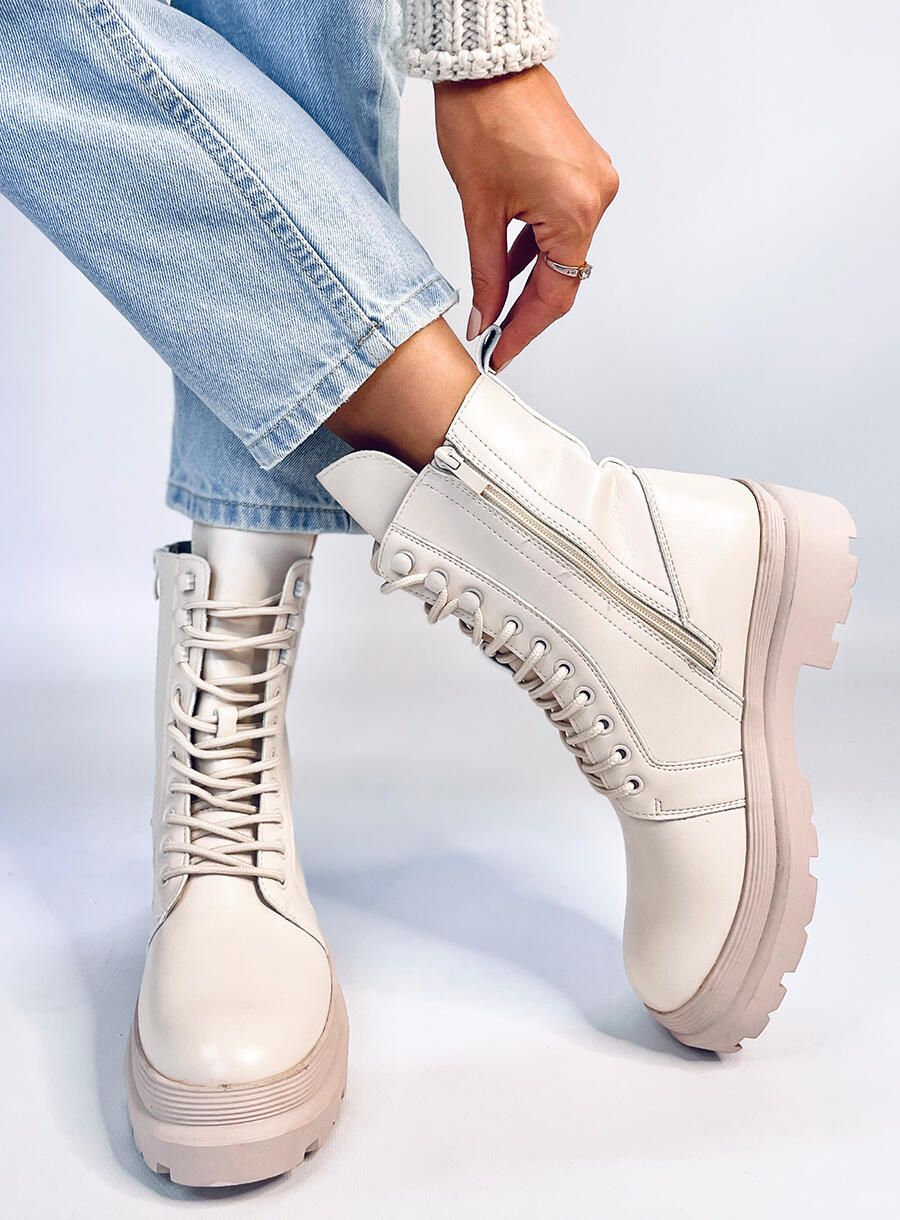 Scarpe con piattaforma INES beige