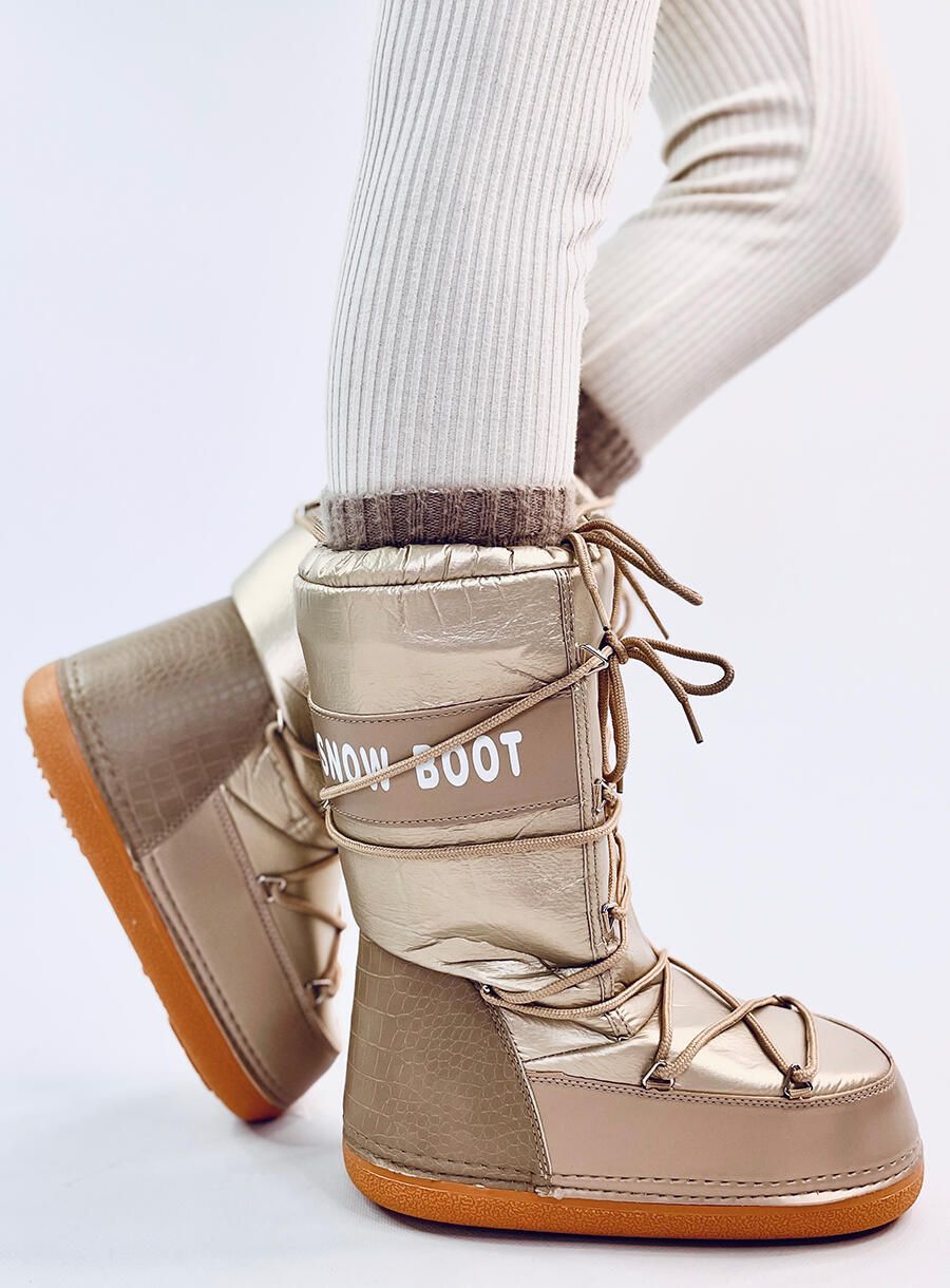 Stivali oro champagne SNOW BOOTS
