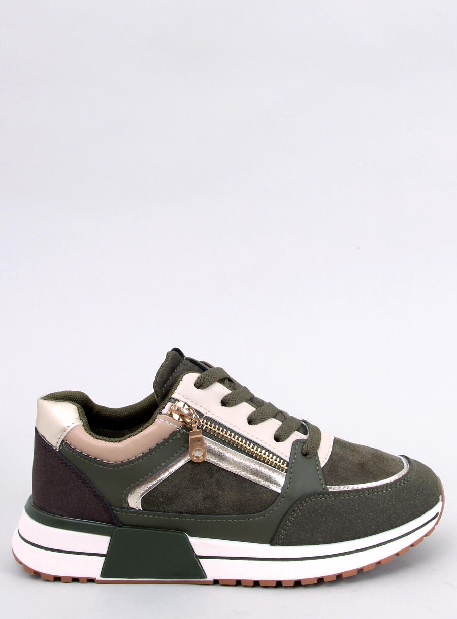 Scarpe sportive da donna color kaki