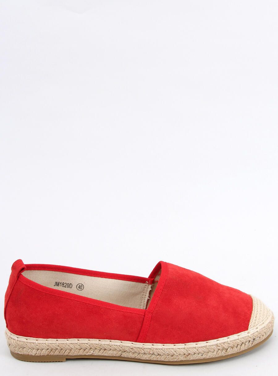 Espadrillas rosse in ecopelle scamosciata