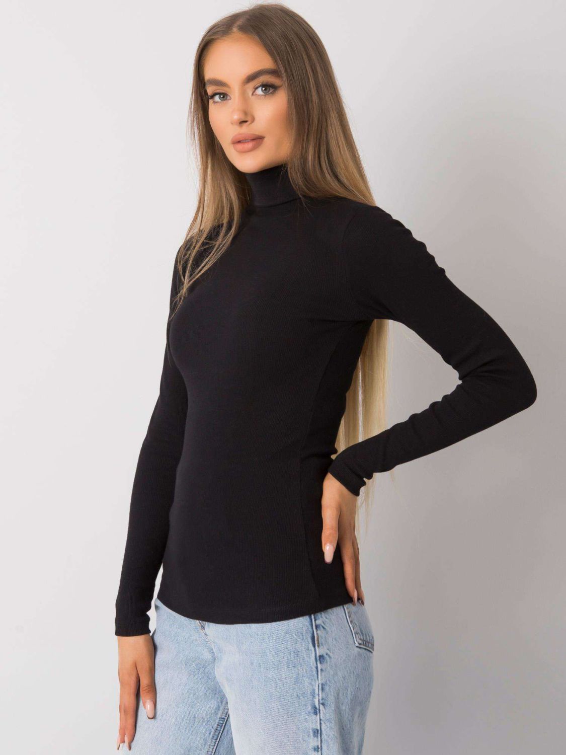 Crni prugasti ženski golf RUE PARIS