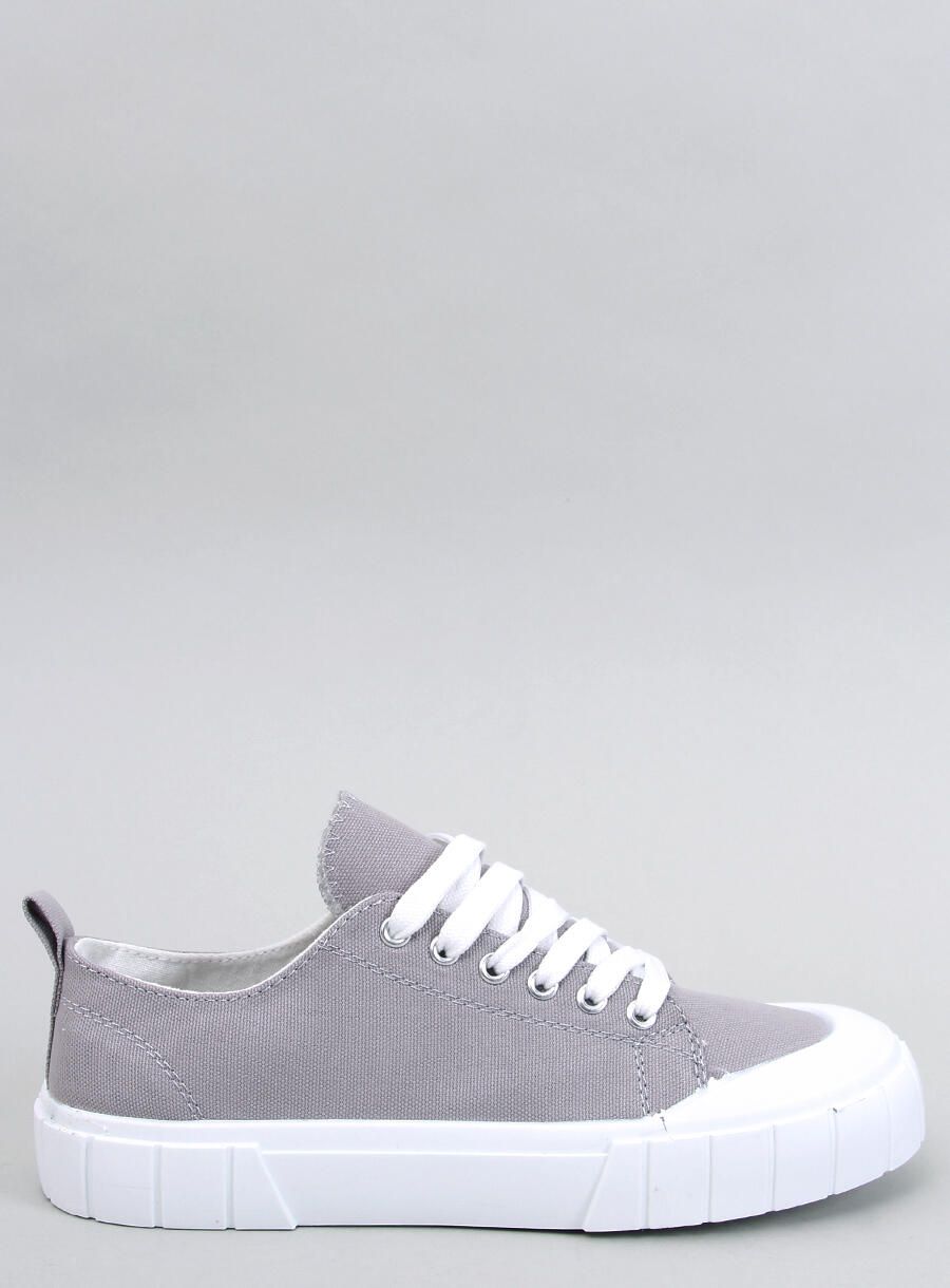 Sneakers da donna in tela grigie