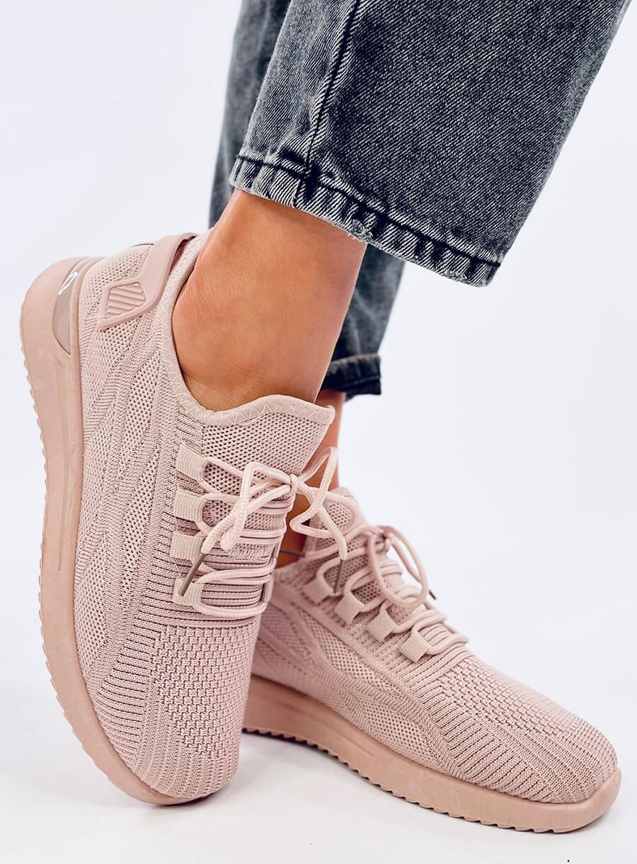 Sneakers elastiche rosa chiaro