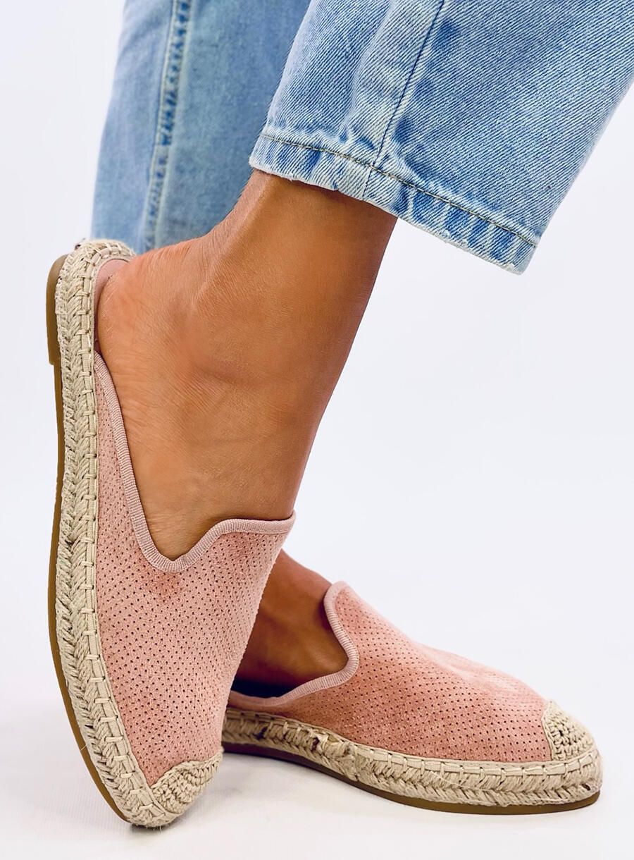 Espadrillas rosa con tallone aperto