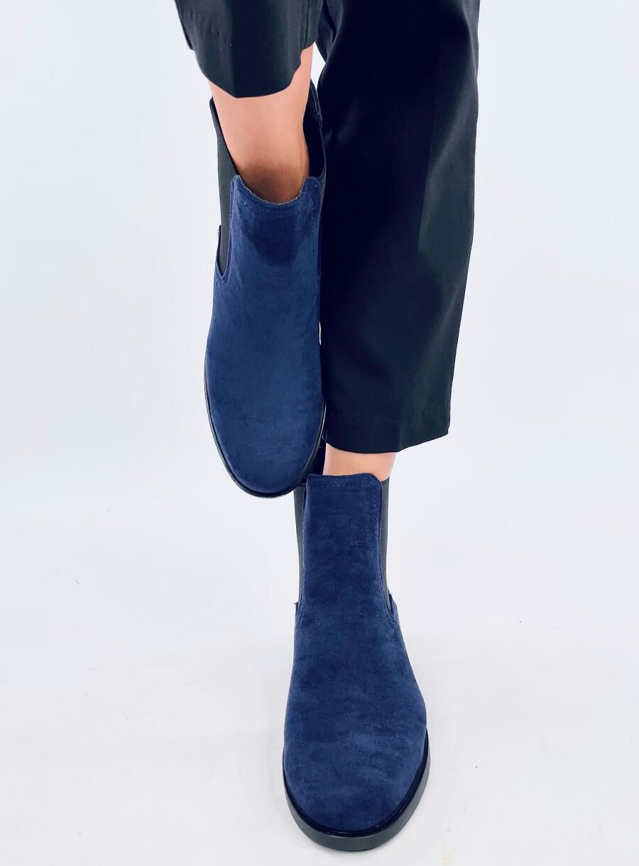 Stivaletti Chelsea bassi blu scuro