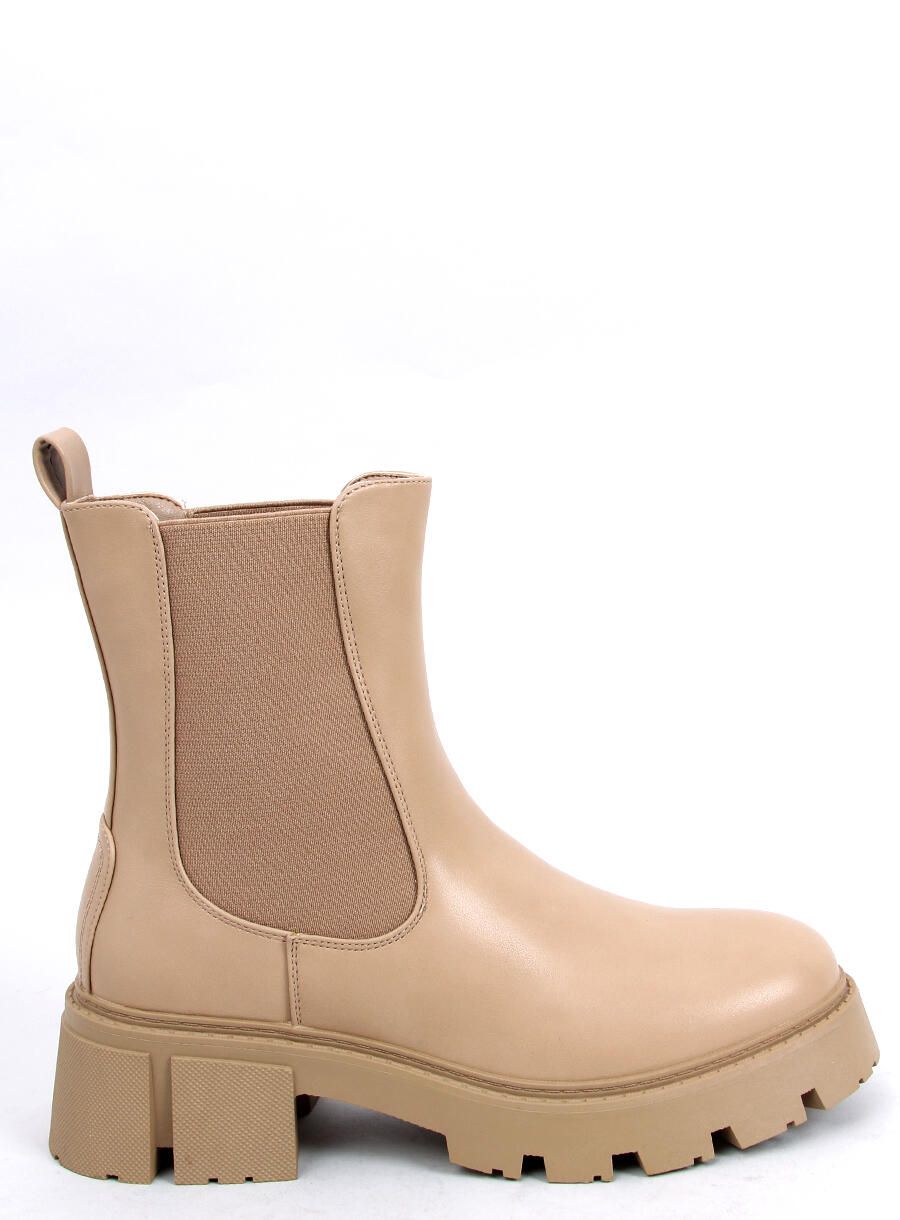 Stivaletti alti beige