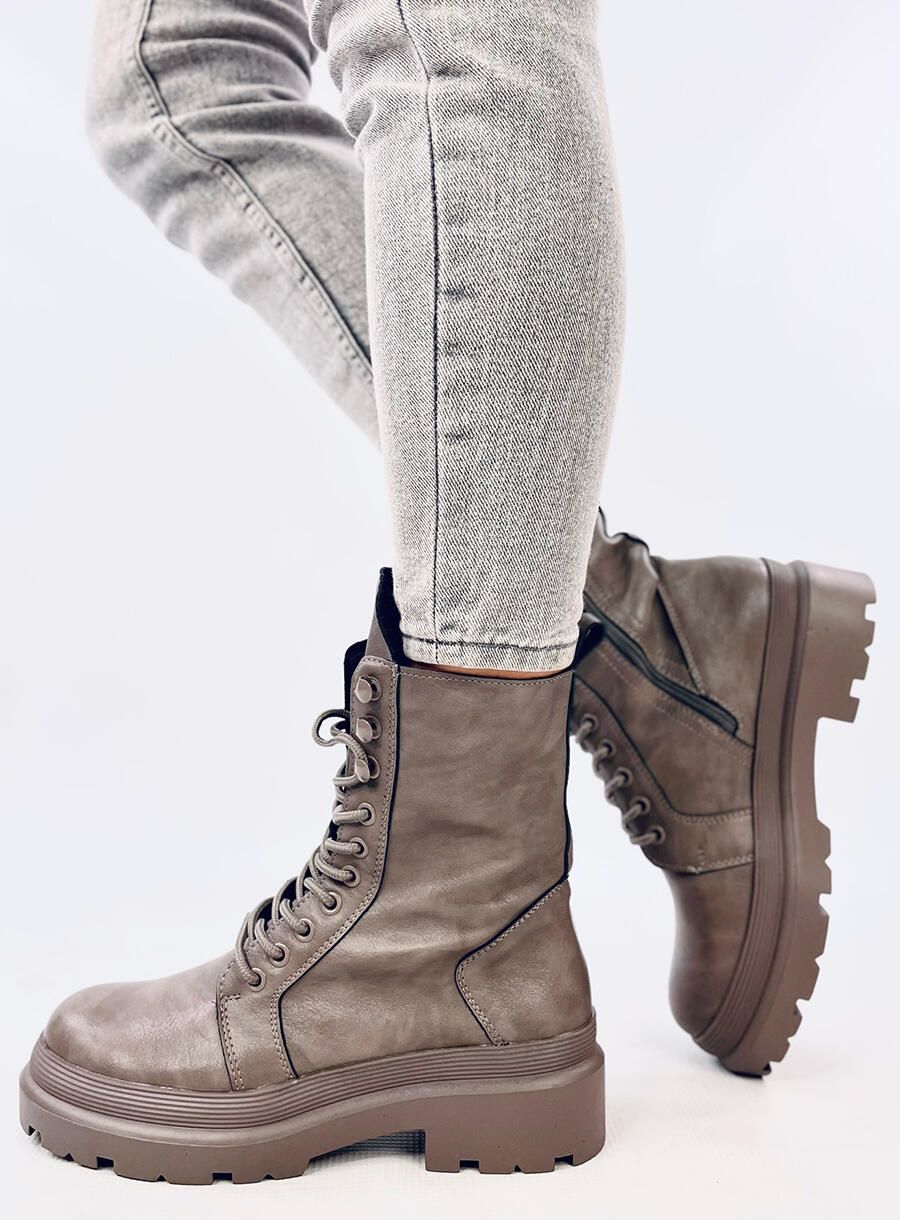 Scarpe con piattaforma INES grigie