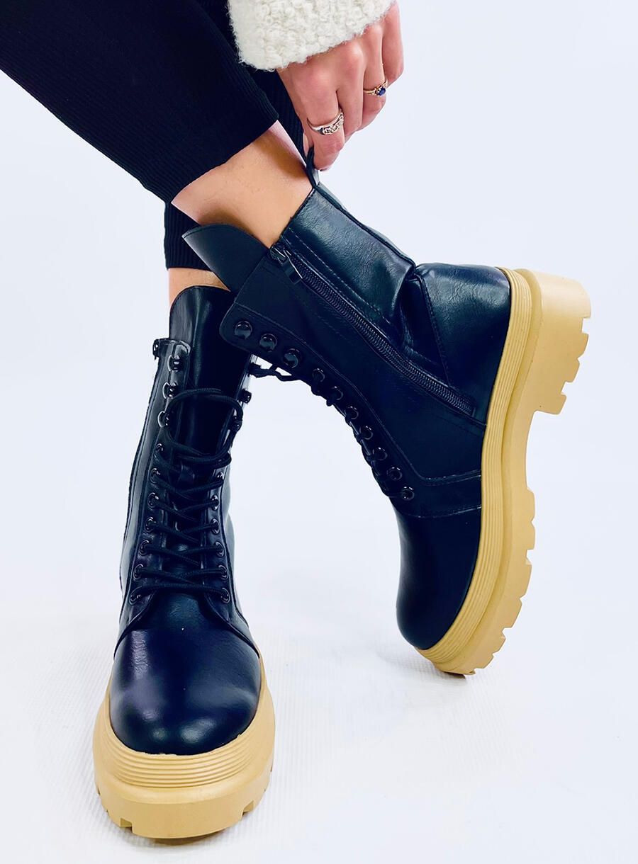 Scarpe con piattaforma INES nero/sabbia