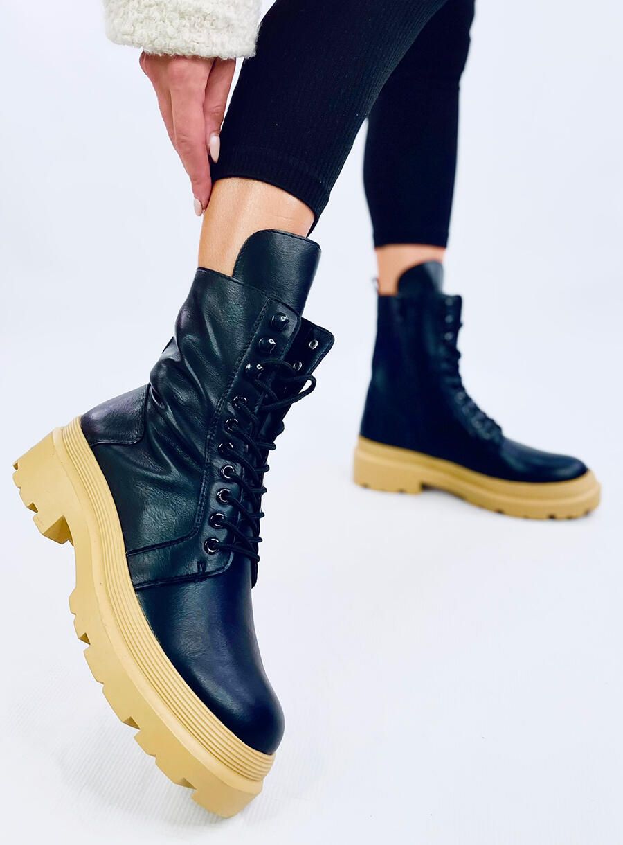 Scarpe con piattaforma INES nero/sabbia