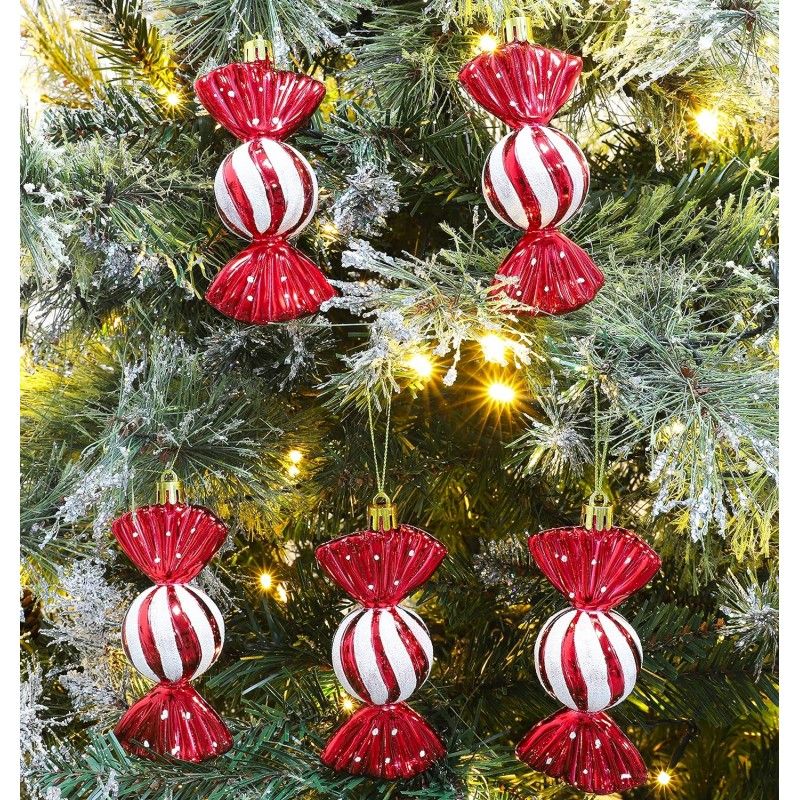 Decorazioni natalizie - caramelle 6 pz