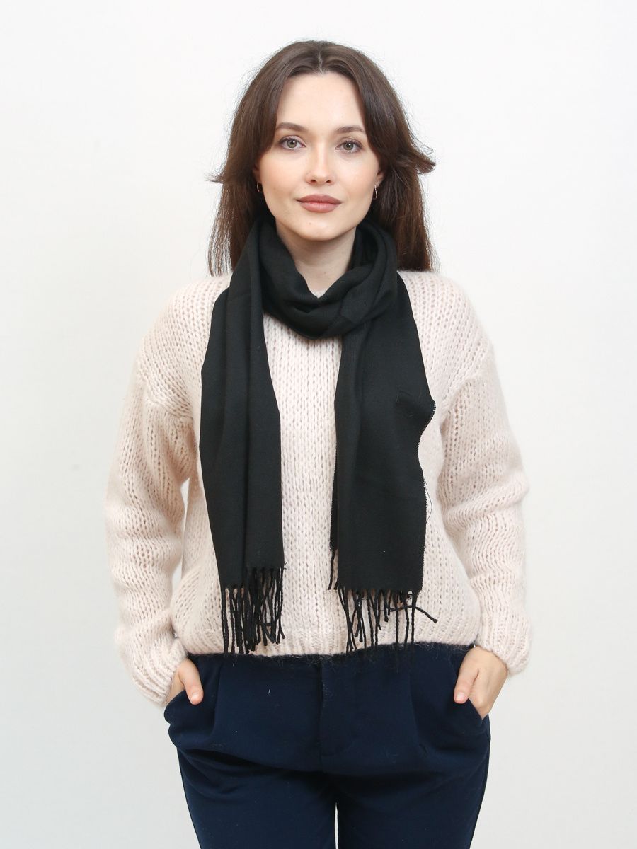Sciarpa basic da donna nera