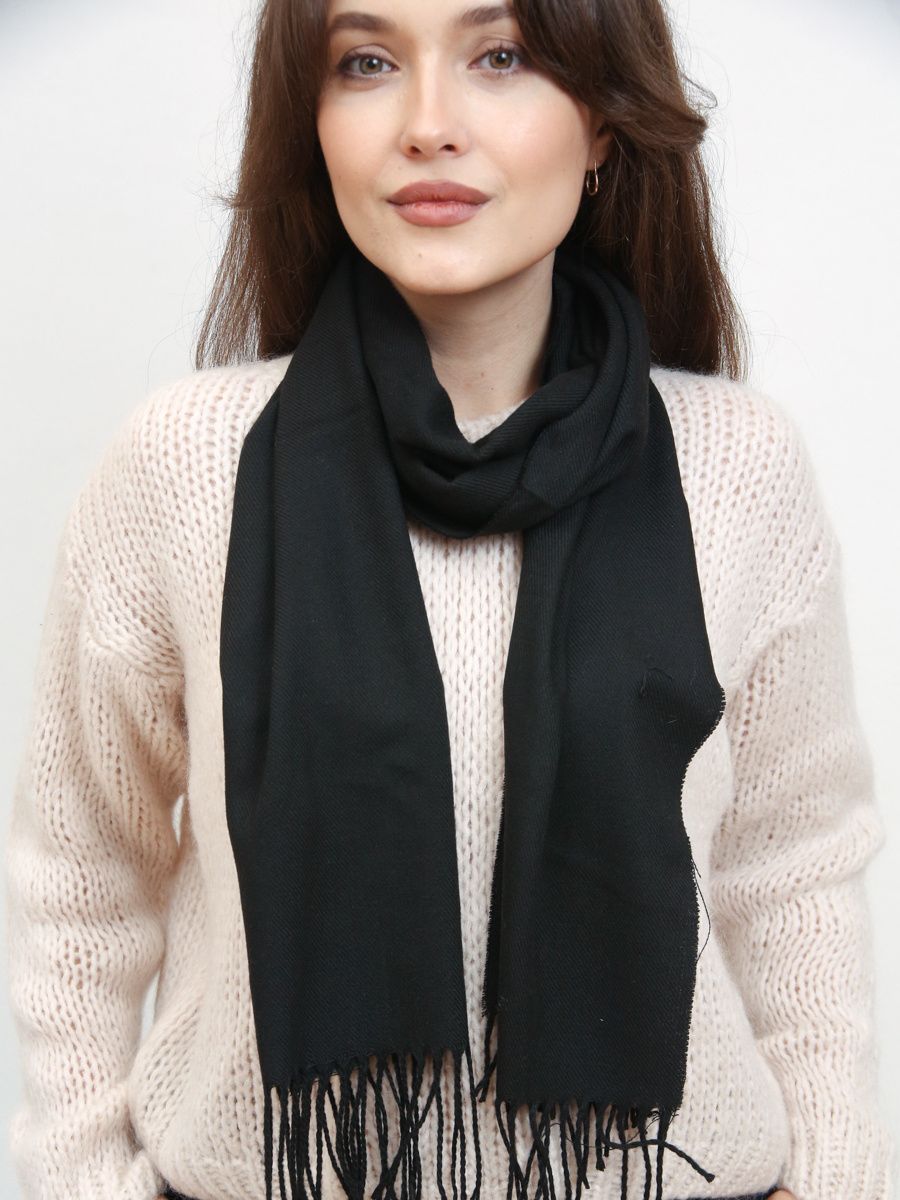 Sciarpa basic da donna nera