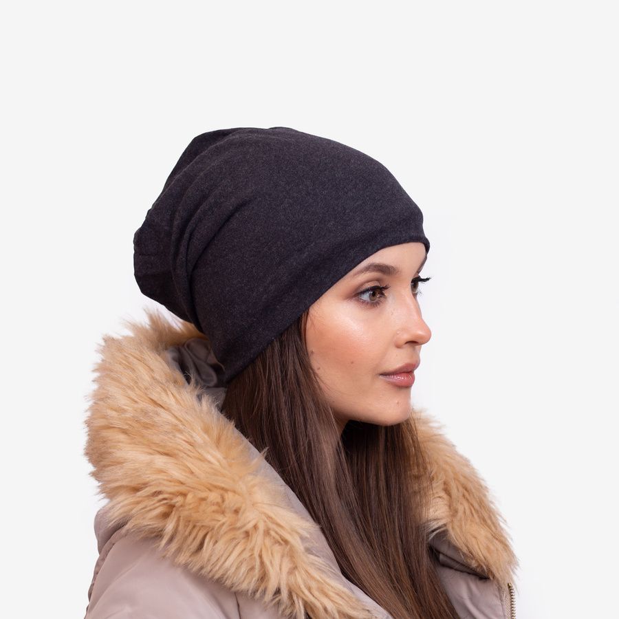 Berretto in cotone nero