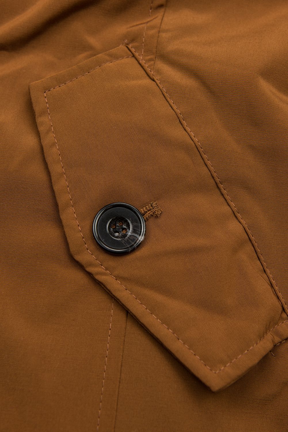 Parka marrone cammello per autunno/inverno con fodera rimovibile