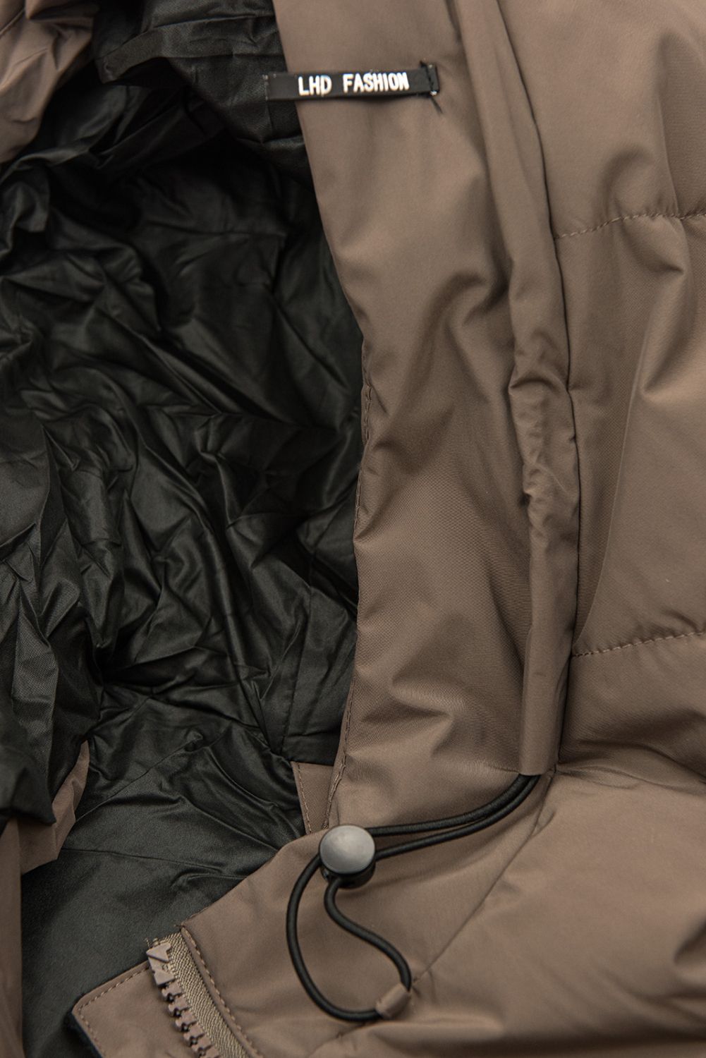Giacca marrone estesa per autunno/inverno SPORTY