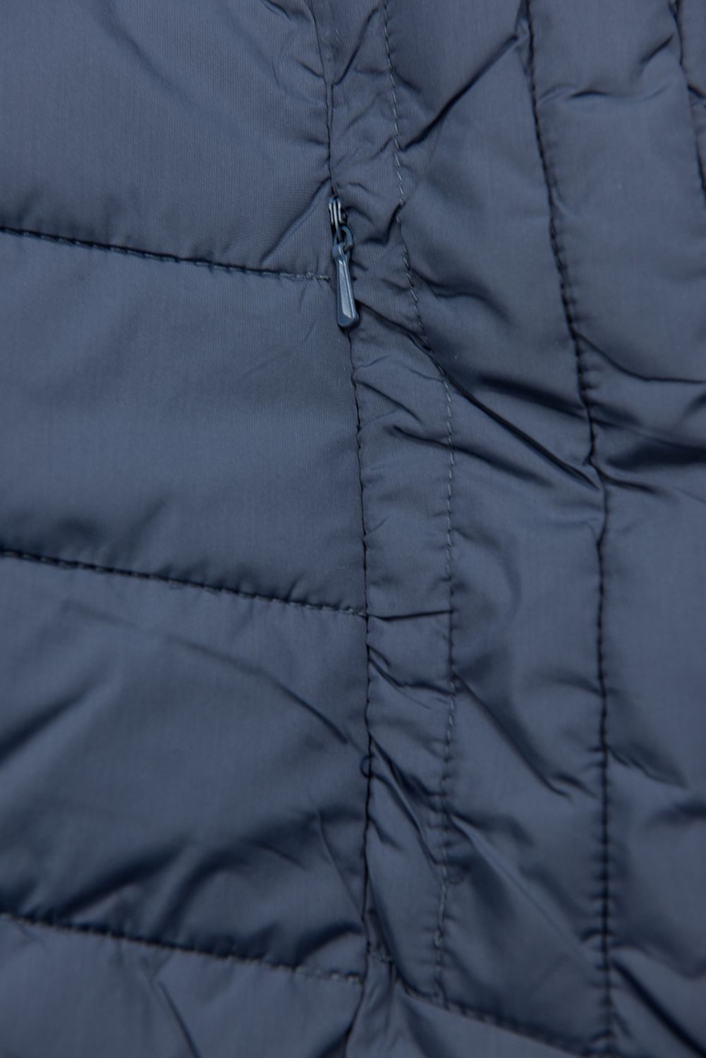 Giacca trapuntata di transizione blu jeans