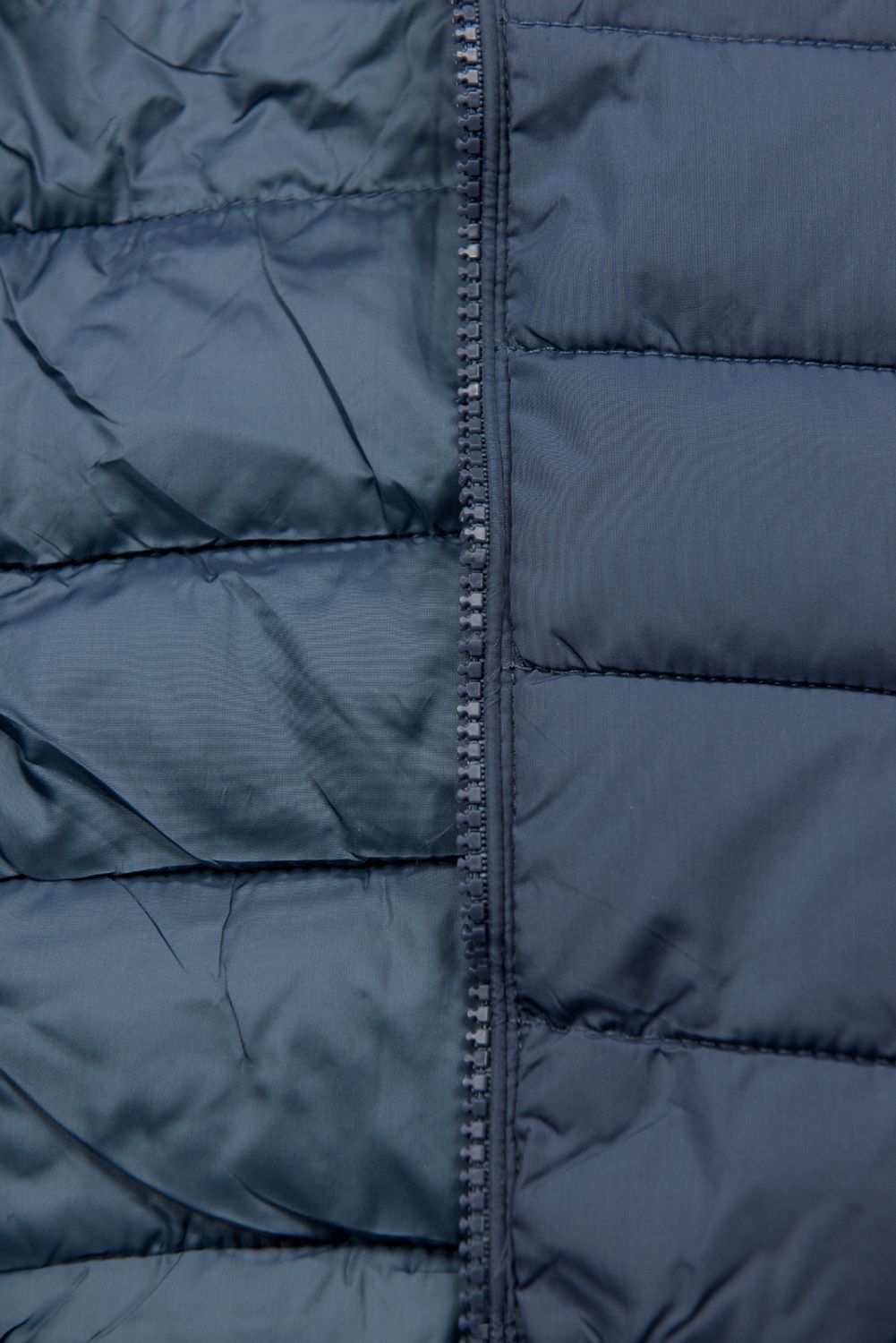 Giacca trapuntata di transizione blu jeans