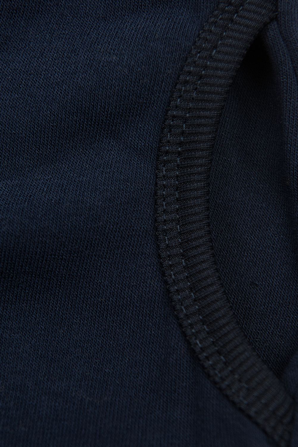 Felpa blu scuro estesa dal taglio slim