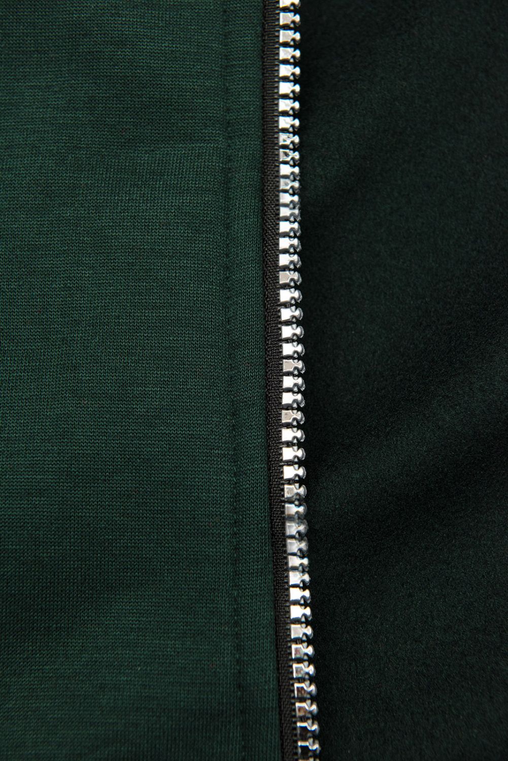 Felpa sportiva allungata verde smeraldo