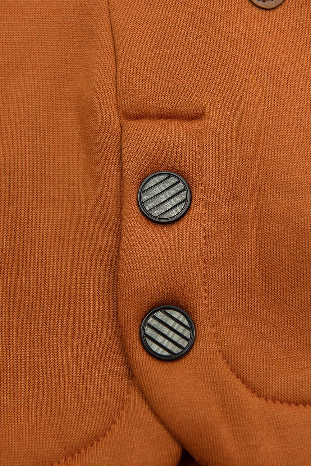 Felpa terracotta con vita modellata